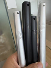 Load image into Gallery viewer, Aluminum MEZUZAH CASE  Matte Black and Black Shin  Waterproof Rubber Cork Silver shin Sold in unit of 5 pcs
