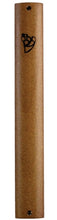 Load image into Gallery viewer, ART Judaica MEZUZAH 15 CM D.BROWN COLOR- SEMI ROUND
