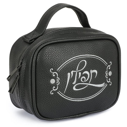 SUPER STAM Tefillin Faux Leather Prayer Travel Tote Bag Rain Proof Carry Handle