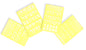 Hebrew ALEF Bet Hard Plastic Stencil Set of Four Different Fonts Small (5.5 X 8 Inches)