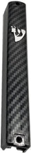 Load image into Gallery viewer, MEZUZAH CASE Plastic Silver shin Rectangle Shape Waterproof Rubber Cork .Lot of 25 pcs  Carbon Fiber Black)
