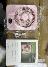 Load image into Gallery viewer, Air Cooling Desk Fan Mini USB Portable Fan Rechargeable Standing Fan
