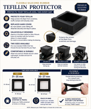 Load image into Gallery viewer, SUPER STAM Tefillin Protector Rubber Flexible Protective Cover for Tefillin Shel Yad from Being Damaged 2 sizes 31-35/ 34-37 (100 pcs)
