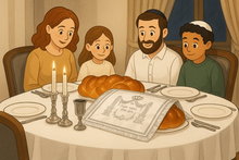 Load image into Gallery viewer, Satin Challah Cover with Silver Embroidery pvs Plastic Cover for Protection Included Silver Fringes 22X19 inches
