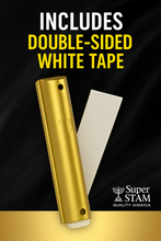 Load image into Gallery viewer, Aluminum MEZUZAH CASE  Gold with Glossy Modern Shin Self Stick Waterproof Rubber Cork  Sold in unit of 5 pcs
