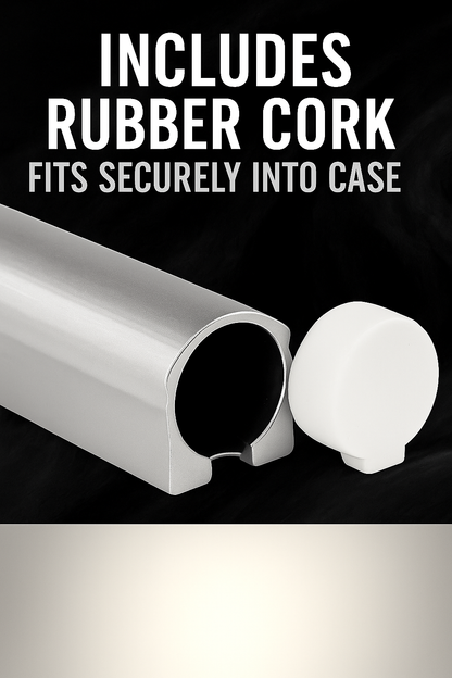 Aluminum MEZUZAH CASE Silver  Waterproof Rubber Cork Silver shin Sold in unit of 5 pcs