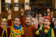 Load image into Gallery viewer, Jumbo Purim Mahogany Grogger 23 * 20cm Wooden Gragger Noise Maker 23x20cm with Print (23, Brown)
