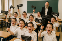 Load image into Gallery viewer, Jumbo Purim Mahogany Grogger 23 * 20cm Wooden Gragger Noise Maker 23x20cm with Print (23, Brown)
