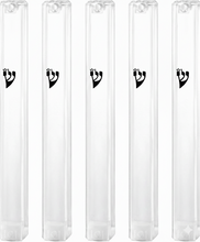 Load image into Gallery viewer, MEZUZAH CASE Holder (shidell) בית מזוזה Plastic Rectangle Shape Black Shin Waterproof Rubber Cork lot of 5
