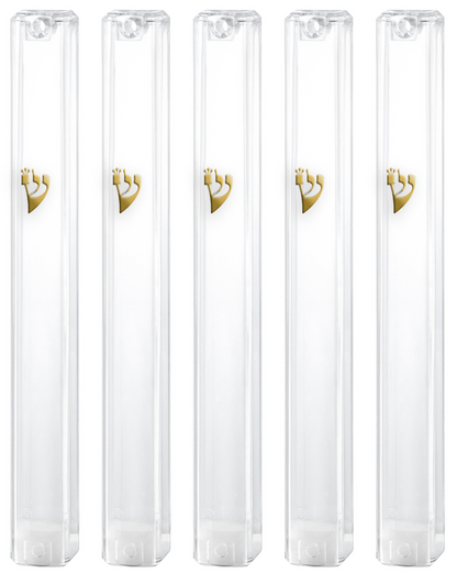 PLASTIC MEZUZAH CASE Rectangle Shape Silver shin colour and sizes 10/ 15 /12/ cm optional  Waterproof Sold in unit of 5 pcs
