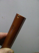 Load image into Gallery viewer, ART Judaica MEZUZAH 15 CM D.BROWN COLOR- SEMI ROUND
