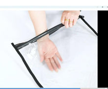 Load image into Gallery viewer, SUPER STAM Tallit tallis and Tefillin PVC High Quality waterproof protection For Tallit and Tefillin bag Black Round fabric AND round corners
