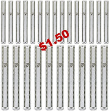 Load image into Gallery viewer, Plastic MEZUZAH CASE WHITE with Stones Silver shin  Waterproof Rubber Cork 25 PCS
