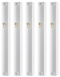 PLASTIC MEZUZAH CASE Rectangle Shape WHITE COLOR GOLD  shin waterproof Sold in unit of 5 pcs