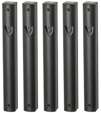 Load image into Gallery viewer, Aluminum MEZUZAH CASE  Matte Black and Black Shin  Waterproof Rubber Cork Silver shin Sold in unit of 5 pcs
