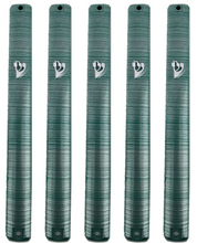 Load image into Gallery viewer, MEZUZAH CASE Plastic Rectangle Shape Silver shin Waterproof Rubber Cork lot of 5 (Green and Brushed Silver Sold in unit of 5 pcs
