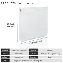 Load image into Gallery viewer, SUPER STAM Tallit tallis and Tefillin PVC High Quality waterproof protection For Tallit and Tefillin bag WHITE Round fabric AND round corners
