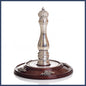 Wood & Silver Etzei Chaim Torah Rollers