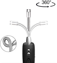 Load image into Gallery viewer, Shabbat Candles Lighter with Long Flexible Neck with LED Battery Display Safety Switch Flashlight And Magnet USB Rechargeable great Shabbat gift
