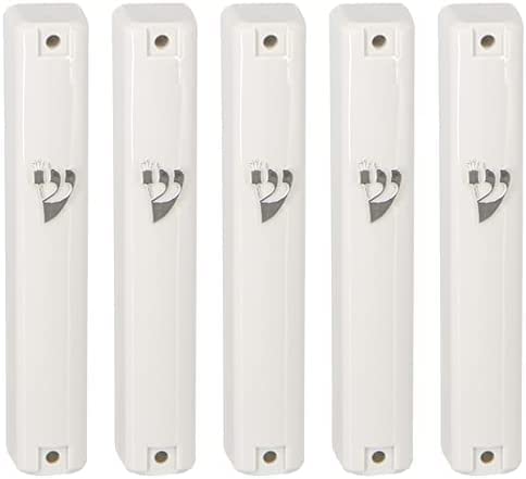 PLASTIC MEZUZAH CASE Rectangle Shape Silver shin colour and sizes 10/ 15 /12/ cm optional  Waterproof Sold in unit of 5 pcs