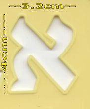 Load image into Gallery viewer, SUPER STAM Hebrew ALEF Bet Hard Plastic Stencil Latest Modern Font (Large 28 x 20 cm) minimum order amount 12 pcs
