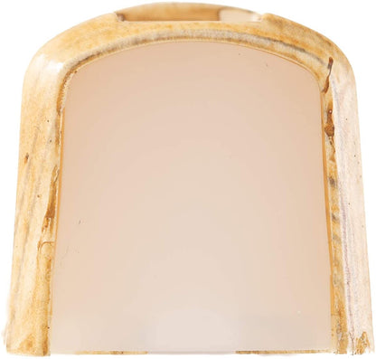 Plastic MEZUZAH CASE Holder (shidell) מזוזה METAL PAINTED WOOD Brown white striped Rubber Cork  lot of 5