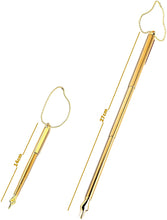 Load image into Gallery viewer, Torah Book Scalable Extendable Hand Pointer with Pocket Clip 14 cm Scalable to 27 cm Plus Steel Bead Chain Great Bar Bat Mitzvah Gift
