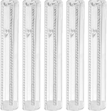 Load image into Gallery viewer, Plastic MEZUZAH CASE CLEAR  with Stones Silver shin Waterproof Rubber Cork
