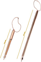 Load image into Gallery viewer, Torah Book Scalable Extendable Hand Pointer with Pocket Clip 14 cm Scalable to 27 cm Plus Steel Bead Chain Great Bar Bat Mitzvah Gift
