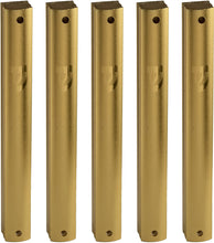 Load image into Gallery viewer, Aluminum MEZUZAH CASE  Gold with Glossy Modern Shin Self Stick Waterproof Rubber Cork  Sold in unit of 5 pcs
