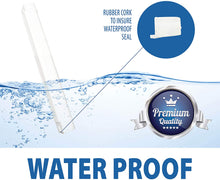 Load image into Gallery viewer, Plastic Mezuzah case With Rubber Seal White With Crown Motif  Sold in unit of5 pcs.
