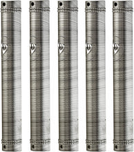 Load image into Gallery viewer, PLASTIC MEZUZAH CASE Black and Silver Lines  Semiround silver shin self Stick Waterproof Rubber Cork Sold in unit of  5 pcs
