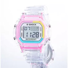 Load image into Gallery viewer, candy colorful rainbow Classic Quartz Plastic Strap,  Watch Water Resist Stop Digita Sport Watch
