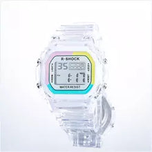 Load image into Gallery viewer, candy colorful rainbow Classic Quartz Plastic Strap,  Watch Water Resist Stop Digita Sport Watch
