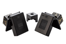 Load image into Gallery viewer, Plastic Tefillin Boxes Case BLACK AND SILVER FOR  רבינו תם Tam  with SILVER Metal Plate on top set of 2 shel rosh and Shel Yad For Righty being sold in unit of 12 sets
