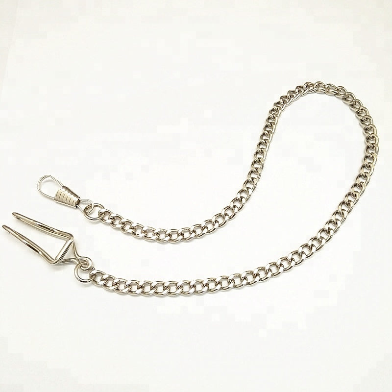 high quality medium size lidless quartz pocket watch pendant with 360mm Hook Chain