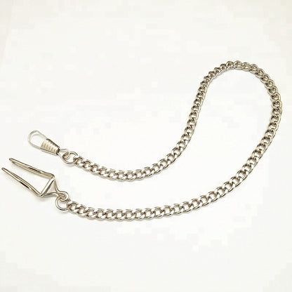 high quality medium size lidless quartz pocket watch pendant with 360mm Hook Chain
