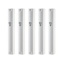 Load image into Gallery viewer, PLASTIC MEZUZAH CASE Rectangle Shape Silver shin colour and sizes 10/ 15 /12/ cm optional  Waterproof Sold in unit of 5 pcs
