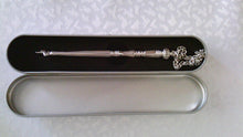 Load image into Gallery viewer, Torah/Book Pointer Yad Hand Pointer Silver Finish Great bar bat Mitzvah Gift with a 20cm Bead Charm in Gift Box
