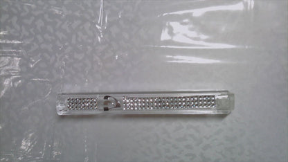 Plastic MEZUZAH CASE CLEAR with Stones 2965 Silver shin Waterproof Rubber Cork