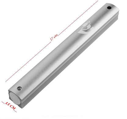 Aluminum MEZUZAH CASE Silver  Waterproof Rubber Cork Silver shin Sold in unit of 5 pcs