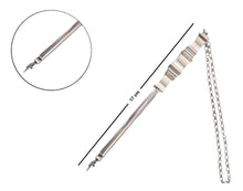 Load image into Gallery viewer, Torah Book Pointer Yad Hand Pointer ..Silver Finish Great bar bat Mitzvah Gift with a 20cm Bead Charm in Metal Gift Box

