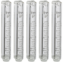 Load image into Gallery viewer, Plastic Mezuzah CaseWith Rubber Cork Clear With Silver &quot;shema Yisrael&quot;
