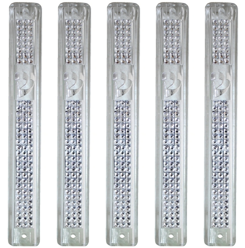 Plastic MEZUZAH CASE CLEAR with Stones 2965 Silver shin Waterproof Rubber Cork