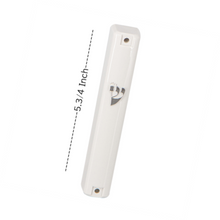 Load image into Gallery viewer, PLASTIC MEZUZAH CASE Rectangle Shape Silver shin colour and sizes 10/ 15 /12/ cm optional  Waterproof Sold in unit of 5 pcs
