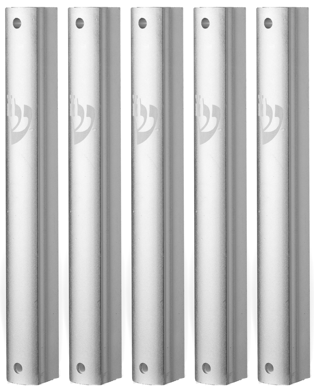 Aluminum MEZUZAH CASE Silver  Waterproof Rubber Cork Silver shin Sold in unit of 5 pcs