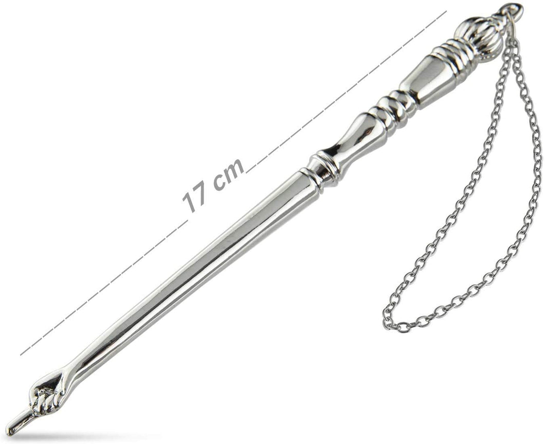 Torah/Book Pointer Yad Hand Pointer Silver Finish Great bar bat Mitzvah Gift with a 20cm Bead Charm in Gift Box