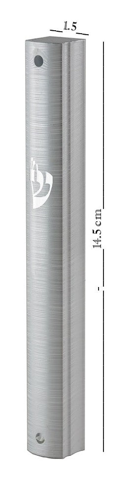 Aluminum MEZUZAH CASE Holder White and Silver lines Tight and Strong Waterproof Rubber Cork Silver shin Sold in unit of 5 pcs