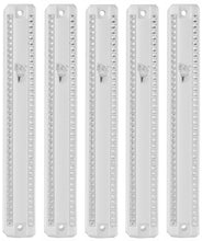 Load image into Gallery viewer, Plastic MEZUZAH CASE WHITE with Stones Silver shin  Waterproof Rubber Cork
